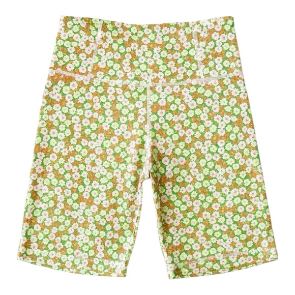 Tory Sport Daisy Floral High Rise Weightless Cycling Shorts Women XS Activewear - Picture 3 of 7